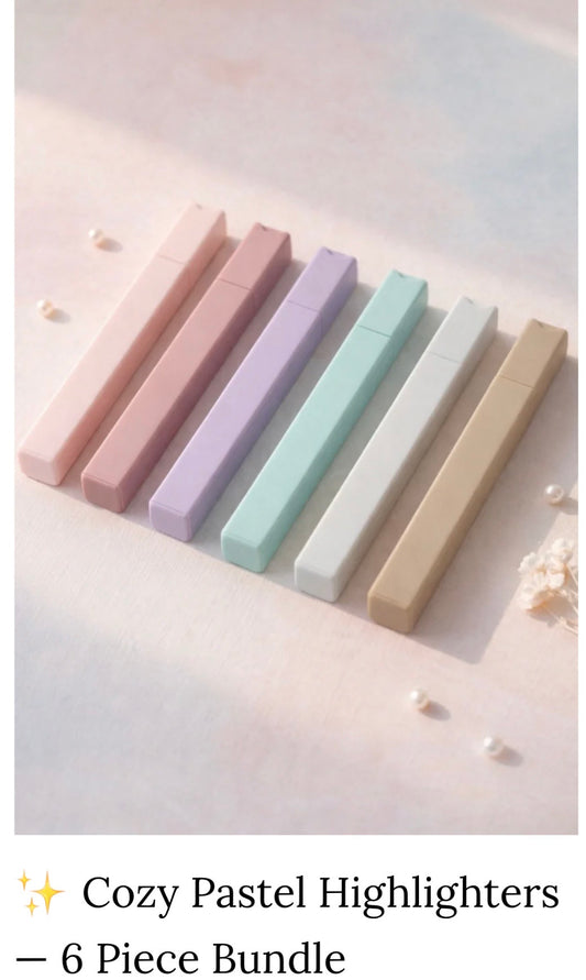Cozy Pastel Highlighters
- 6 Piece Bundle